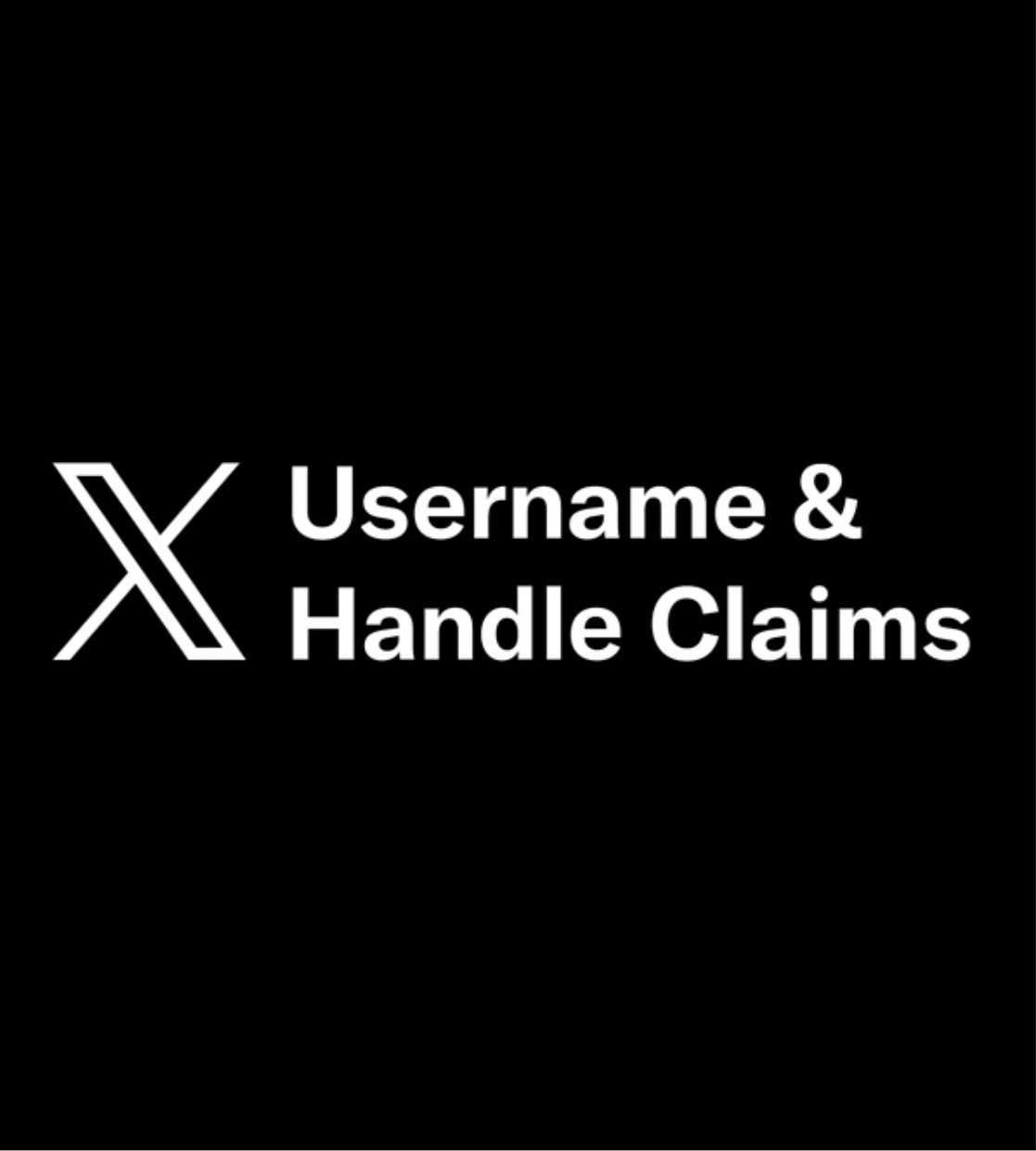 X.com Inactive Username Claim